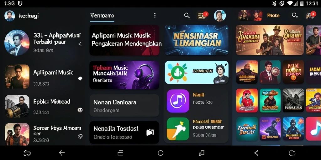 Tampilan screenshot 33L menampilkan pengalaman bermain musik yang interaktif.