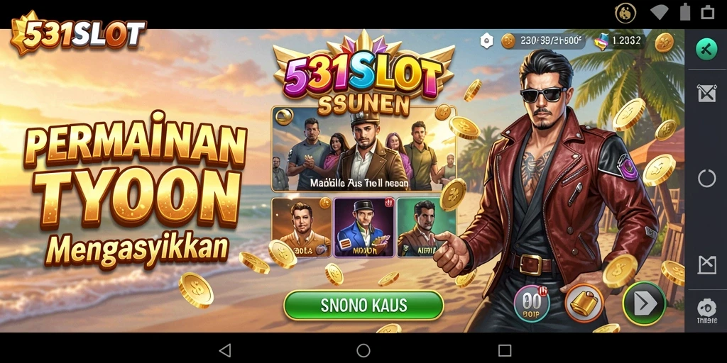 Tampilan gameplay 531SLOT yang menarik dalam dunia Tycoon.