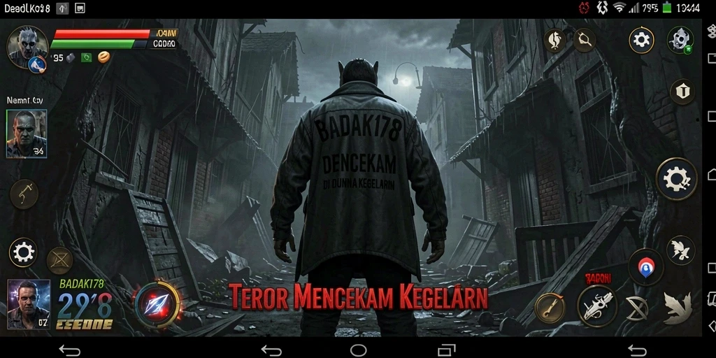 Screenshot BADAK178 menampilkan suasana gameplay yang mencekam dan menakutkan.