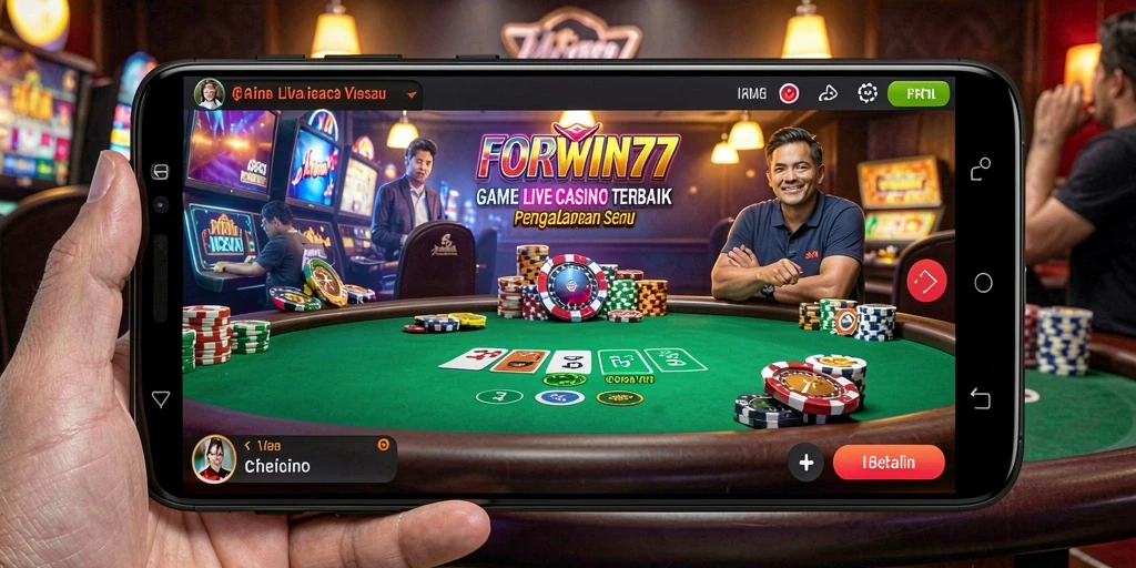 Screenshot gameplay Live Casino yang menarik dan interaktif dari FORWIN77.