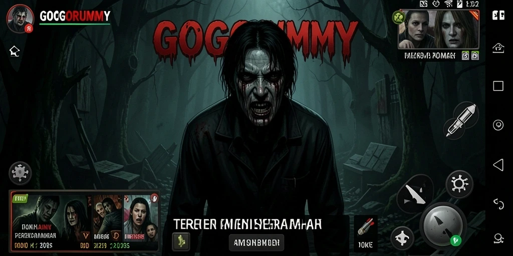 Tangkapan layar GOGORUMMY menampilkan aksi menegangkan di lokasi angker.