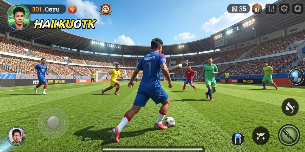 Tampilan gameplay HAIKUOTK yang mengasyikkan dan kompetitif.