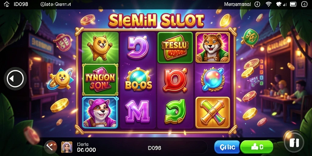 Tampilan gameplay seru di <strong>ID098</strong> dengan berbagai tema slot menarik.