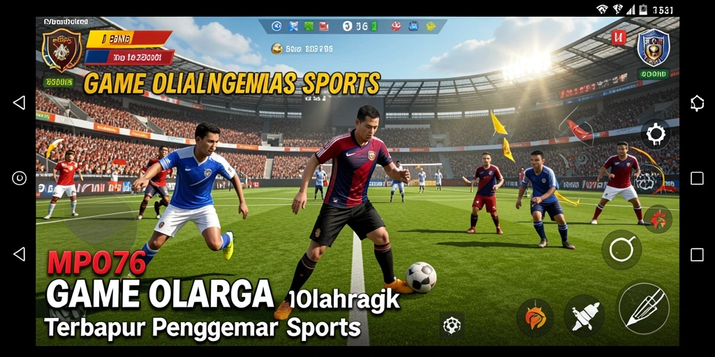 Tampilan gameplay MPO76 yang mendebarkan dan penuh aksi olahraga.