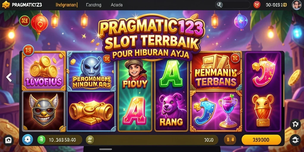 Tampilan gameplay seru PRAGMATIC123 dengan berbagai tema Slot.