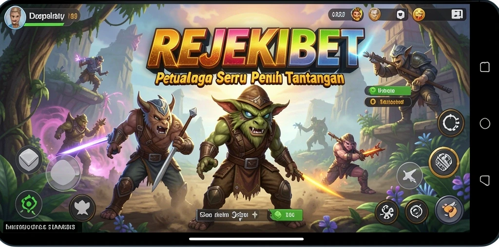 Tampilan gameplay menarik dari REJEKIBET yang penuh petualangan.