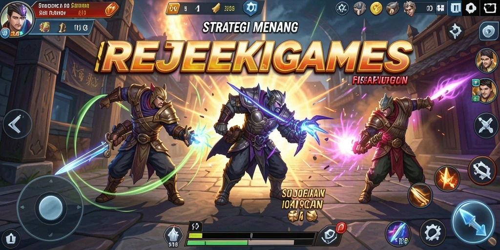 Screenshot gameplay <strong>REJEKIGAMES</strong> menunjukkan aksi strategis yang mendebarkan.