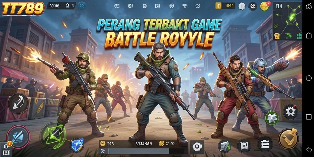 Gameplay mendebarkan dari TT789 dalam gaya Battle Royale