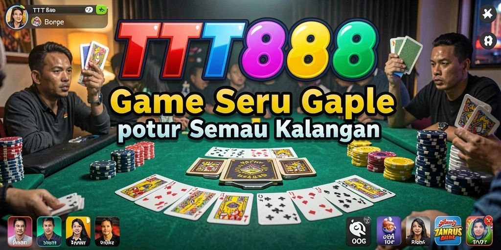Tampilan seru gameplay Gaple di TTT888.