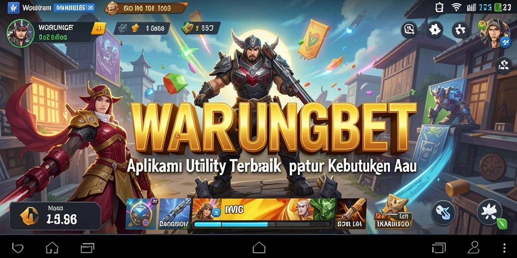 Tampilan utama WARUNGBET dengan fitur-fitur Utility yang lengkap.