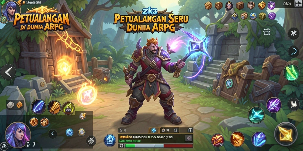 Tampilan gameplay ZK3 dengan pertempuran seru dan grafis menawan.